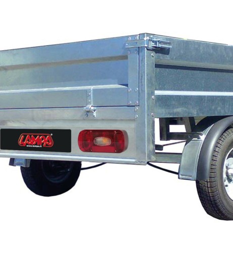 Faro ausiliario posteriore carrello roulotte 6 funz DX