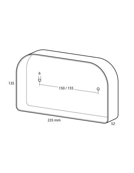Faro ausiliario posteriore carrello roulotte 8 funz DX