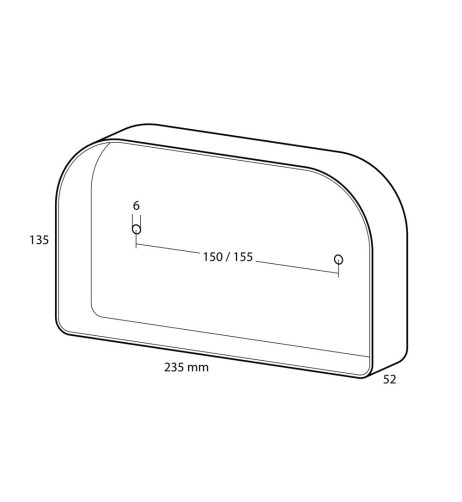 Faro ausiliario posteriore carrello roulotte 8 funz SX