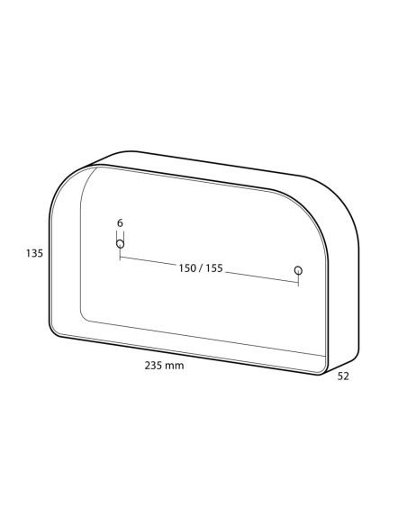 Faro ausiliario posteriore carrello roulotte 8 funz SX