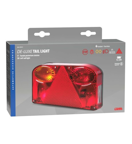 Faro ausiliario posteriore carrello roulotte 8 funz SX