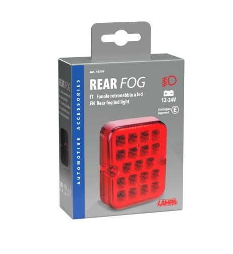 Faro supplementare retronebbia a 19 led 12 24V omologato