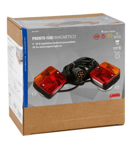 Kit segnalazione fari completo magnetico universale