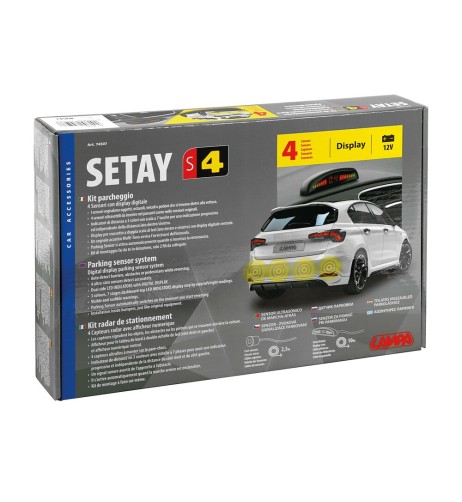 Kit 4 sensori di parcheggio con display digitale 12V