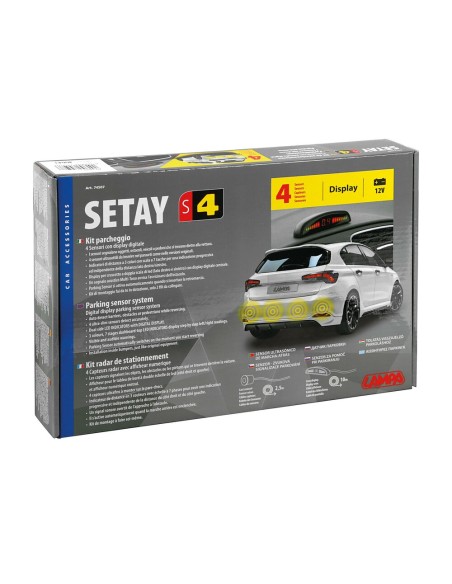 Kit 4 sensori di parcheggio con display digitale 12V