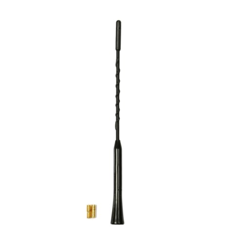 Antenna da tetto auto universale finitura opaca 24cm attacco 5 6mm