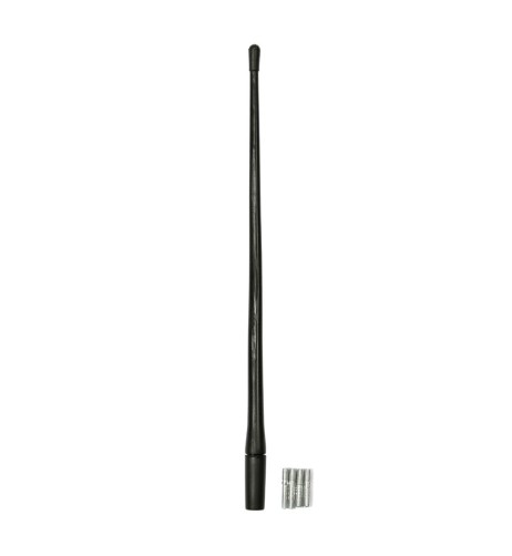 Antenna da tetto auto universale in gomma flessibile 33cm attacco 5 6mm
