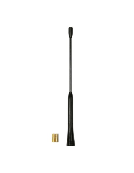 Antenna da tetto auto universale lucida e liscia 22cm attacco 5 6mm