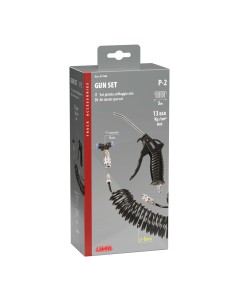 Set pistola aria con tubo a spirale 6mm e connettore a T 2