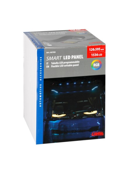 Tabella Led programmabile USB 1536 Led a colori 595x120mm
