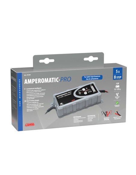 Caricabatteria intelligente Amperomatic Pro IP65 12V 5A