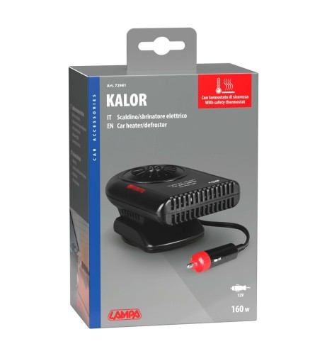 Scaldino sbrinatore elettrico 12V accendisigari auto 160 W