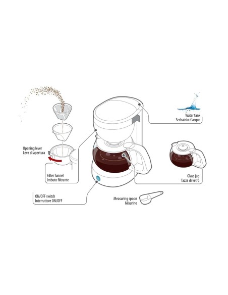 Caffettiera Liberica auto accendisigari 12V 170W