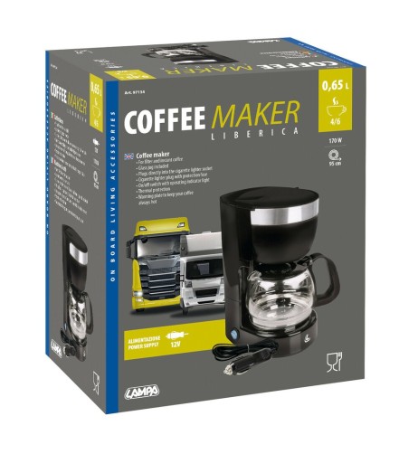 Caffettiera Liberica auto accendisigari 12V 170W