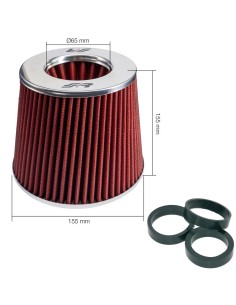 Filtro Aria auto Universale biconico con adattatori FSR UA