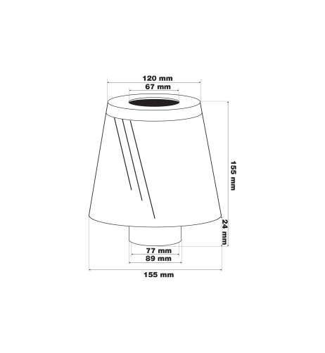 Filtro Aria auto Universale biconico con adattatori FSR UA