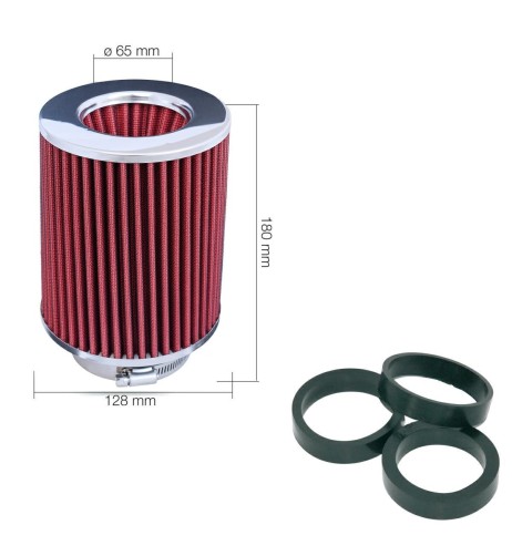Filtro Aria auto Universale biconico con adattatori FSR UB
