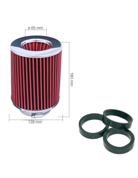 Filtro Aria auto Universale biconico con adattatori FSR UB