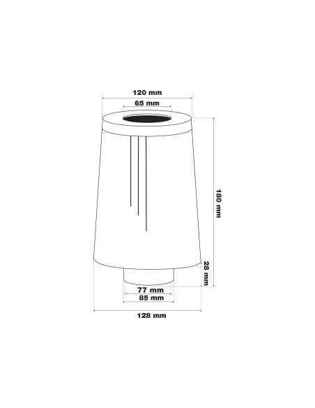 Filtro Aria auto Universale biconico con adattatori FSR UB