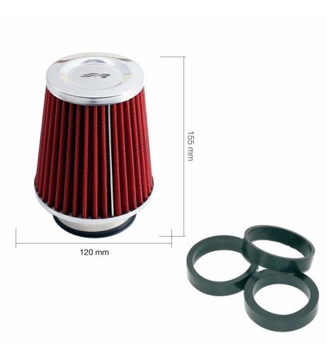 Filtro Aria auto Universale conico con adattatori FSR UC