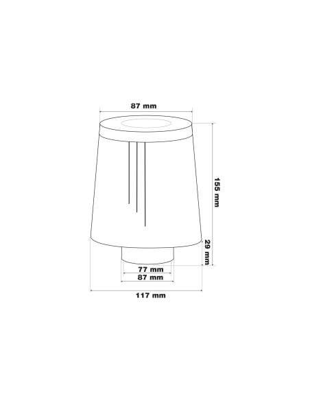 Filtro Aria auto Universale conico con adattatori FSR UC