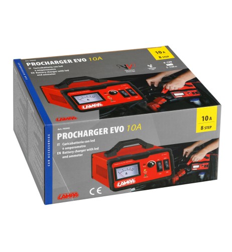 Caricabatteria intelligente a 8 fasi Evo 10A 6 12V