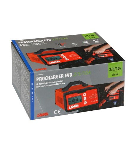 Caricabatteria intelligente a 8 fasi Evo 2 5 10A 12 24V