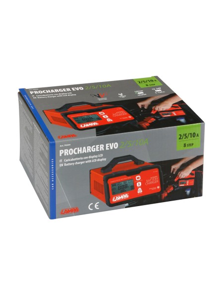 Caricabatteria intelligente a 8 fasi Evo 2 5 10A 12 24V