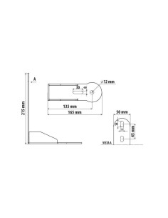 Staffa inox per antenna CB camion per Daf XG dal 2021 2