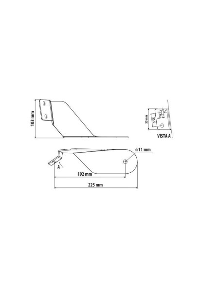 Staffa inox per antenna CB attacco montante per Iveco Stralis 2002 2019