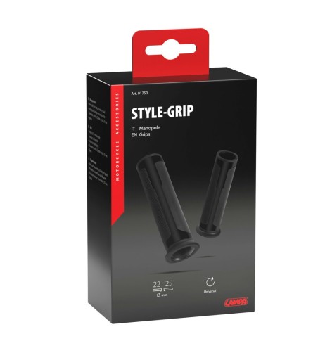 Manopole universali Style Grip moto scooter Nero
