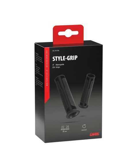Manopole universali Style Grip moto scooter Nero