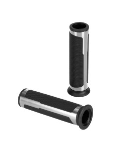 Manopole universali Style Grip moto scooter Argento