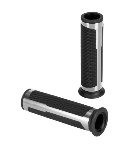 Manopole universali Style Grip moto scooter Argento