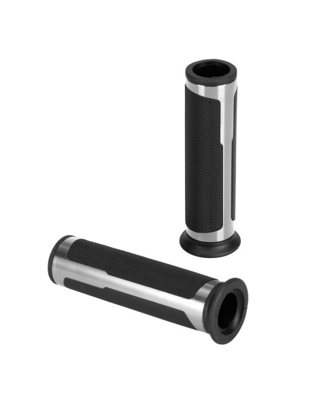 Manopole universali Style Grip moto scooter Argento