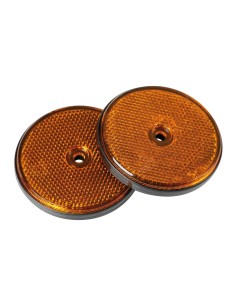 Catarifrangenti laterali rotondi 65mm arancio omologati