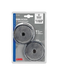 Catarifrangenti frontali rotondi 65mm Bianco omologati 2