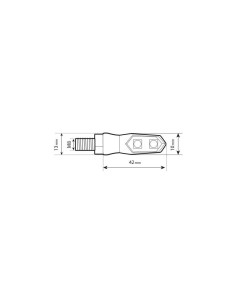 Coppia frecce per moto indicatori di direzione a Led Nix 2