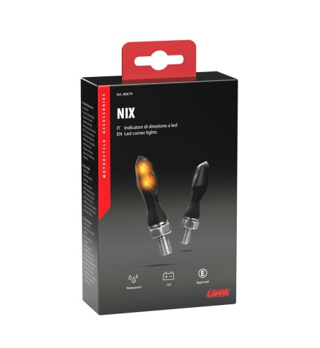 Coppia frecce per moto indicatori di direzione a Led Nix