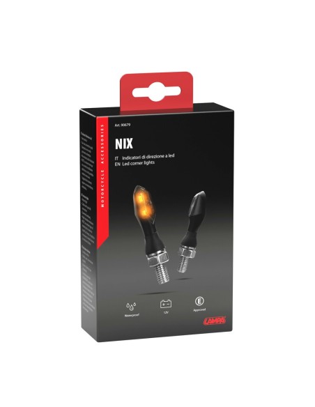 Coppia frecce per moto indicatori di direzione a Led Nix