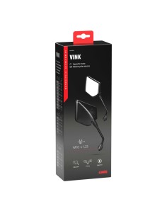 Coppia specchietti Vink moto omologati filettatura destra M10x1 25 2