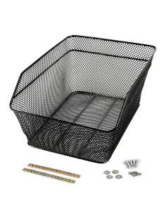 Cestino posteriore universale in metallo plastificato per bici