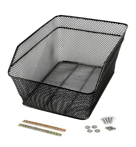 Cestino posteriore universale in metallo plastificato per bici