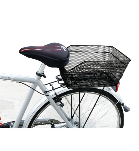 Cestino posteriore universale in metallo plastificato per bici