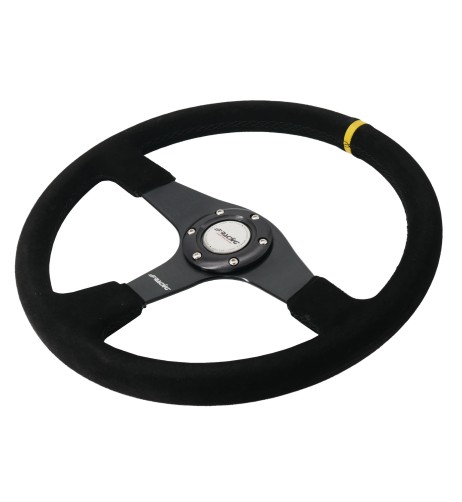 Volante sportivo camoscio nero 380mm Simoni Racing Defender 38