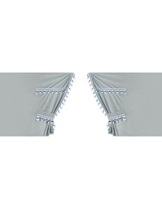 Set tende in poliestere per camion Luxury Smart Argento Blu