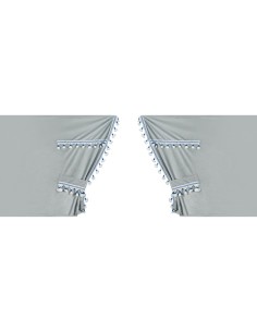 Set tende in poliestere per camion Luxury Smart Argento Blu