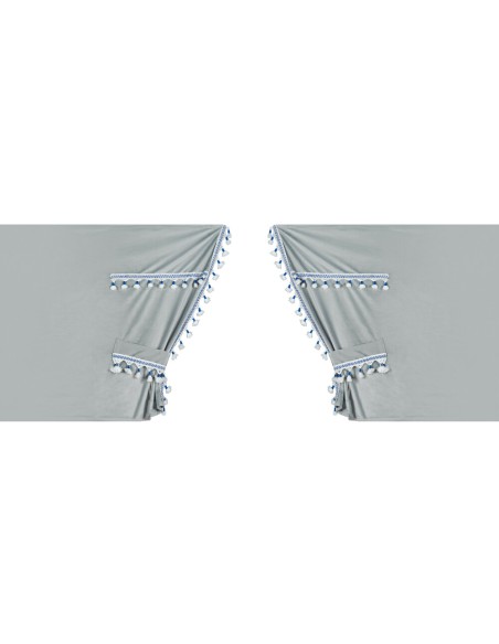 Set tende in poliestere per camion Luxury Smart Argento Blu