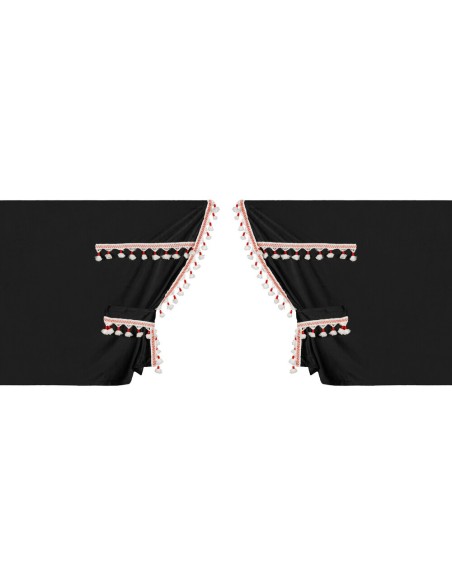 Set tende in poliestere per camion Luxury Smart Nero Rosso