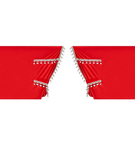 Set tende in poliestere per camion Luxury Smart Rosso Nero